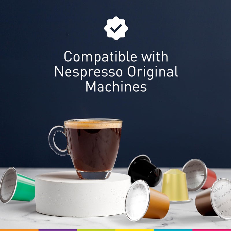 Organic USDA Café Romano Coffee Aluminum Espresso Pods For Nespresso Original Machine 100 Pack Italian Espresso Coffee (Variety pack) - Image 5